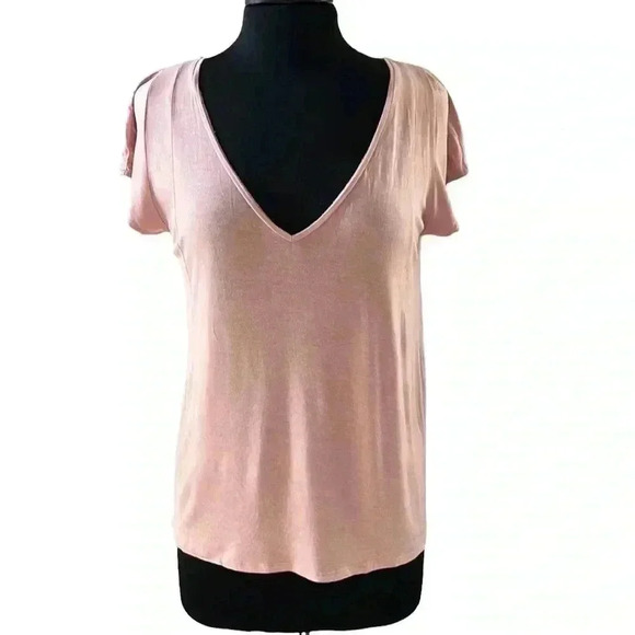 Anthropologie Deletta V-Neck High Low Blouse Size MP - Picture 1 of 4